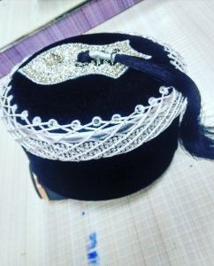 Shabbir Barkati Black Naalein topi 