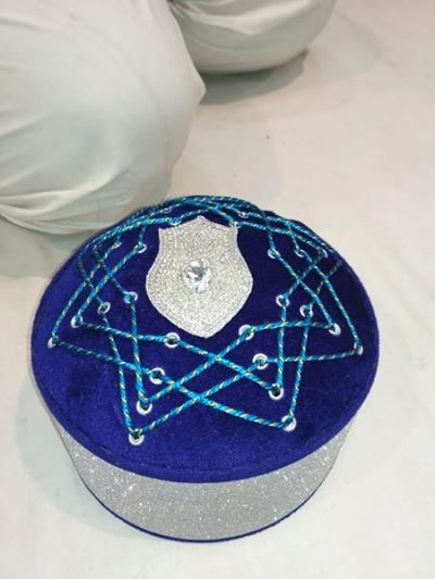 Fancy Naalein Diamond Islamic Topi