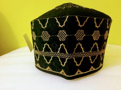 Barkati Black Golden Topi