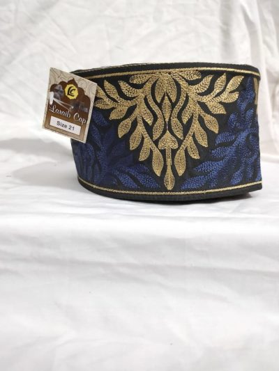 Barkati Golden Blue Topi