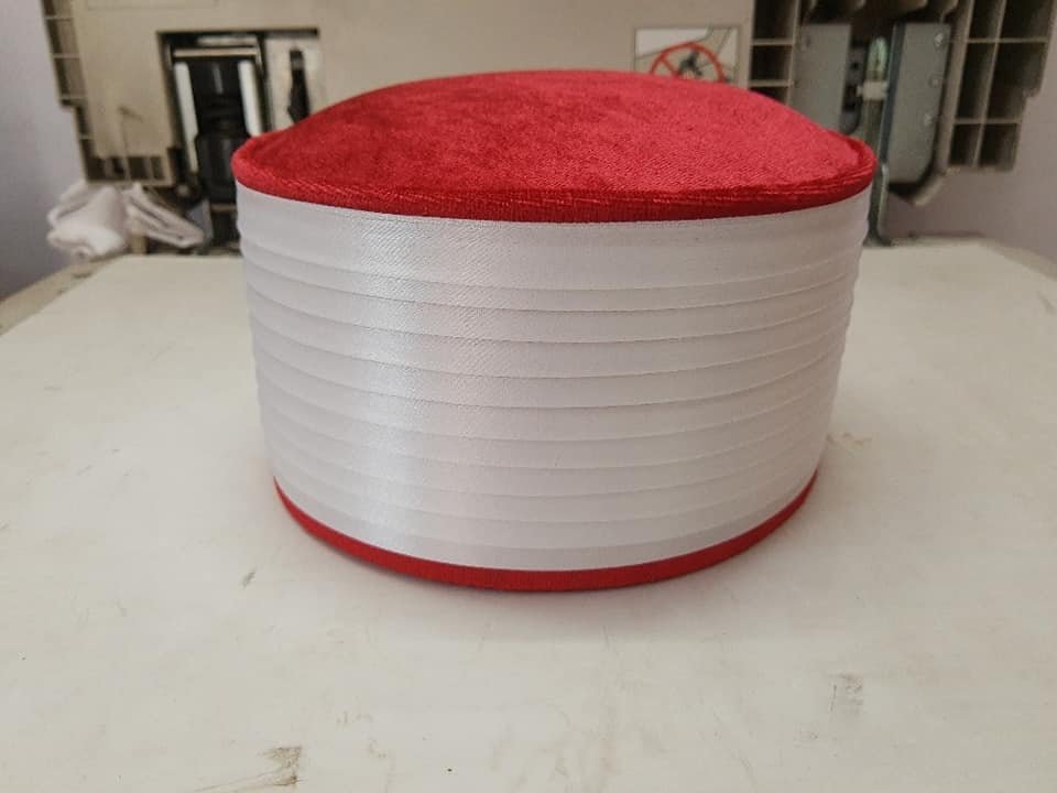 Qadri Baghdadi Topi - White Sarik Cap 