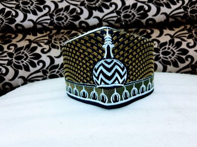 Islamicbazaar Barkati Topi With Alahazrat Gumbad,Golden