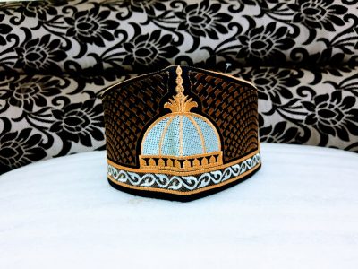 Barkati Golden Brown Garib Nawaz Gumbad Topi