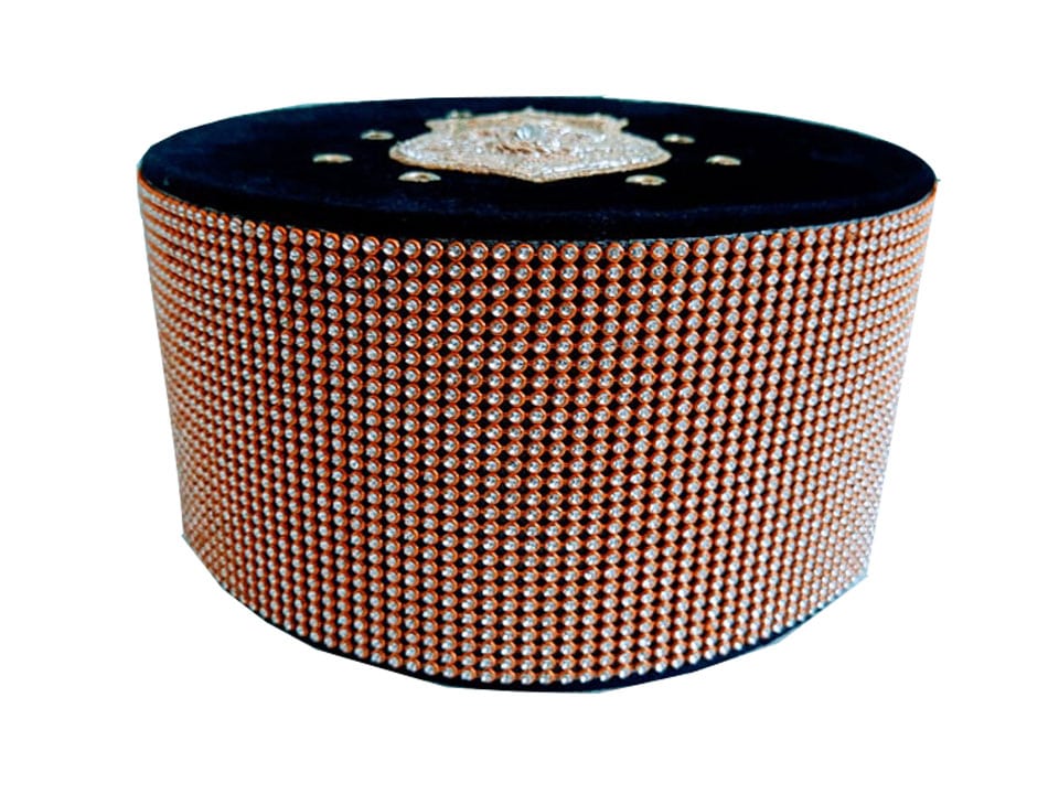 Shabbir Barkati Diamond Black Naalein Topi