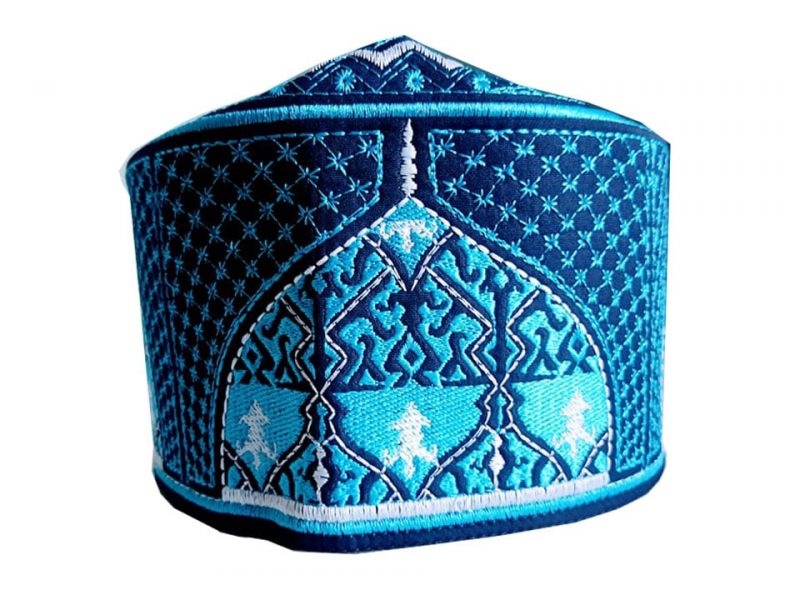 Barkati Baghdadi Blue New Design Topi-1