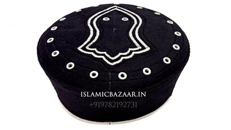 Black Naalein Islamic topi