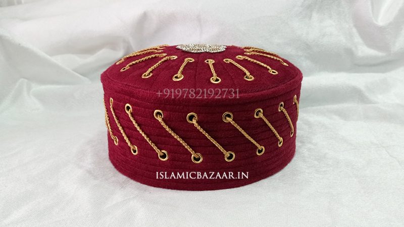 Islamicbazaar Mehroon Islamic Topi