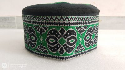 Green Designer Cap For Imama