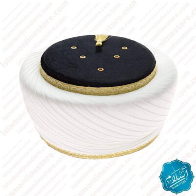 Peer saqib shami Turban Hat Golden black 2023