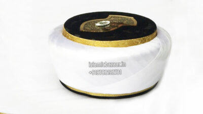 white golden turkish hat imama Turban 2023